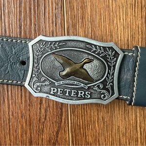 Vintage 1975 Peters belt buckle